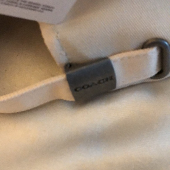 Coach 100% Cotton Embroidered Baseball Hat Color Chalk OS NWT - Picture 7 of 14